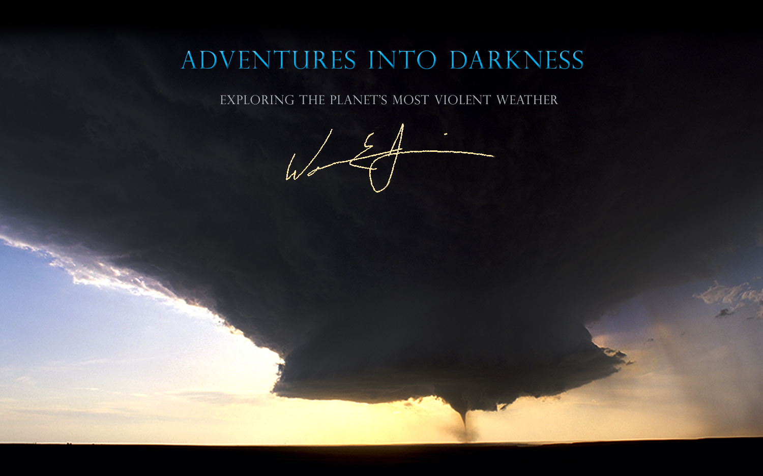 Warren Faidley, the Cyclone Cowboy storm chaser in extreme tornado environment
