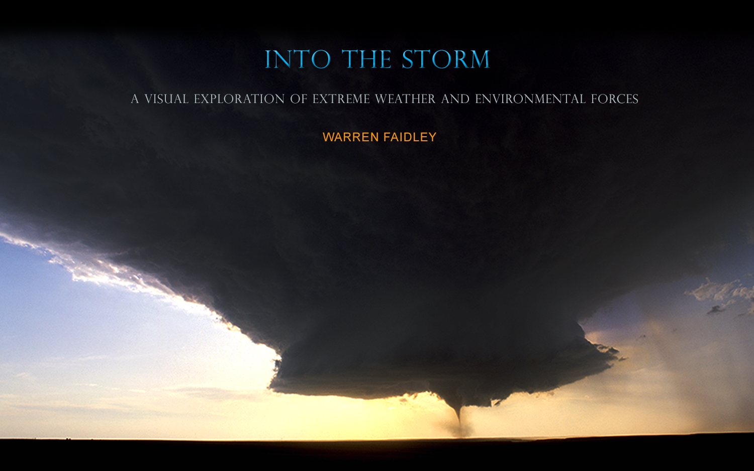 Warren Faidley, the Cyclone Cowboy storm chaser in extreme tornado environment