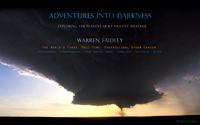 Warren Faidley storm chaser during extreme tornado chase