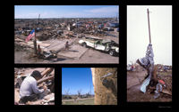 Saragosa tornado aftermath photo by Warren Faidley, disaster journalist