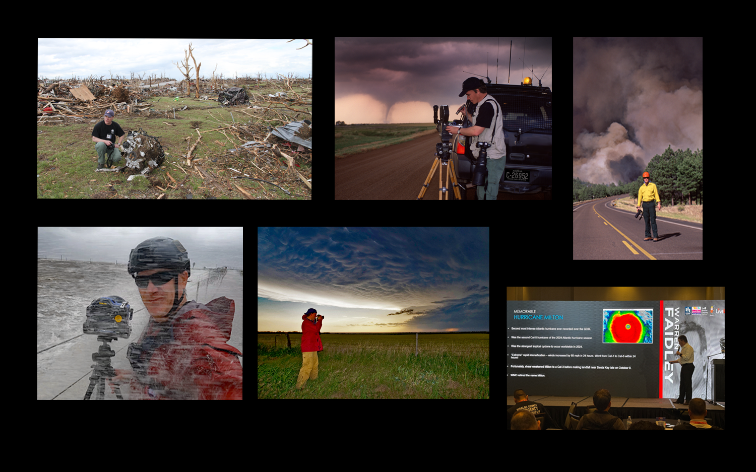 Warren Faidley documenting extreme atmospheric events and environmental change over four decades